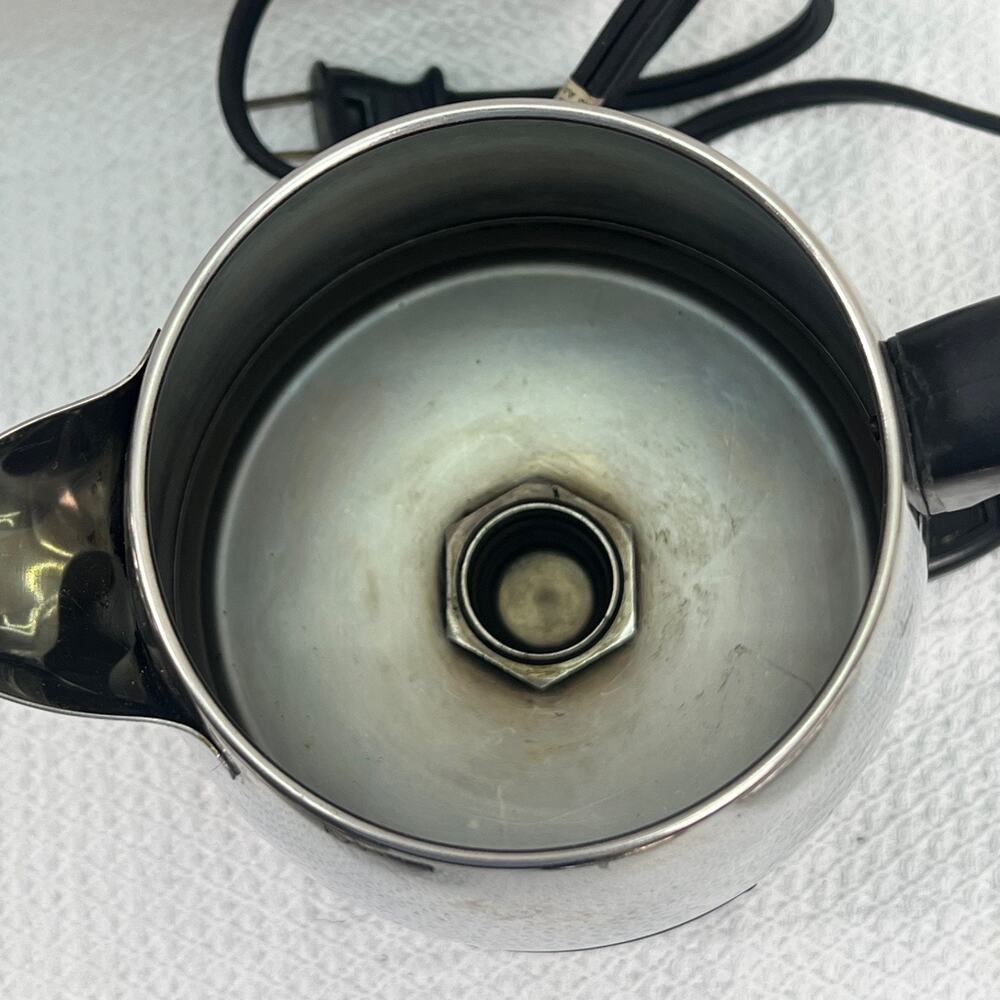 Vintage Farberware 134B Superfast 2-4 Cup Electric Coffee Percolator Tested USA - Picture 5 of 9